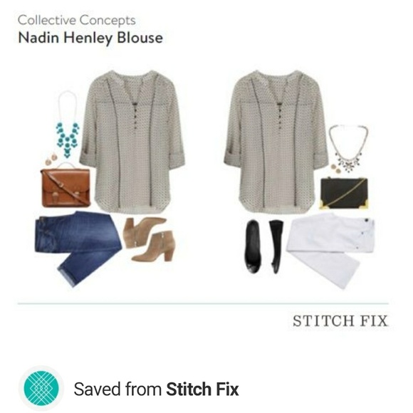 Stitch Fix Collective Concepts Nadin Blouse - Picture 6 of 8